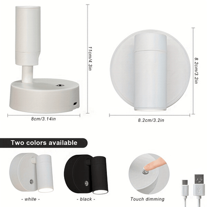 Motion Sensor Projection Lamp With 3-Color Dimming