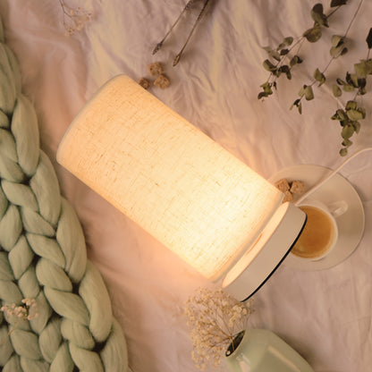 Modern USB Table Lamp With Plastic Shade And Switch