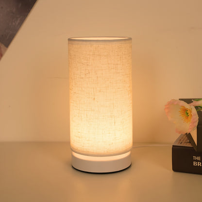 Modern USB Table Lamp With Plastic Shade And Switch