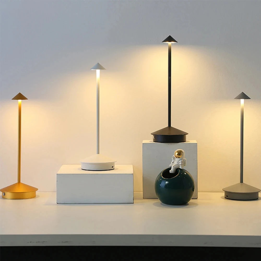 Rechargeable LED Table Lamp With Touch Dimming
