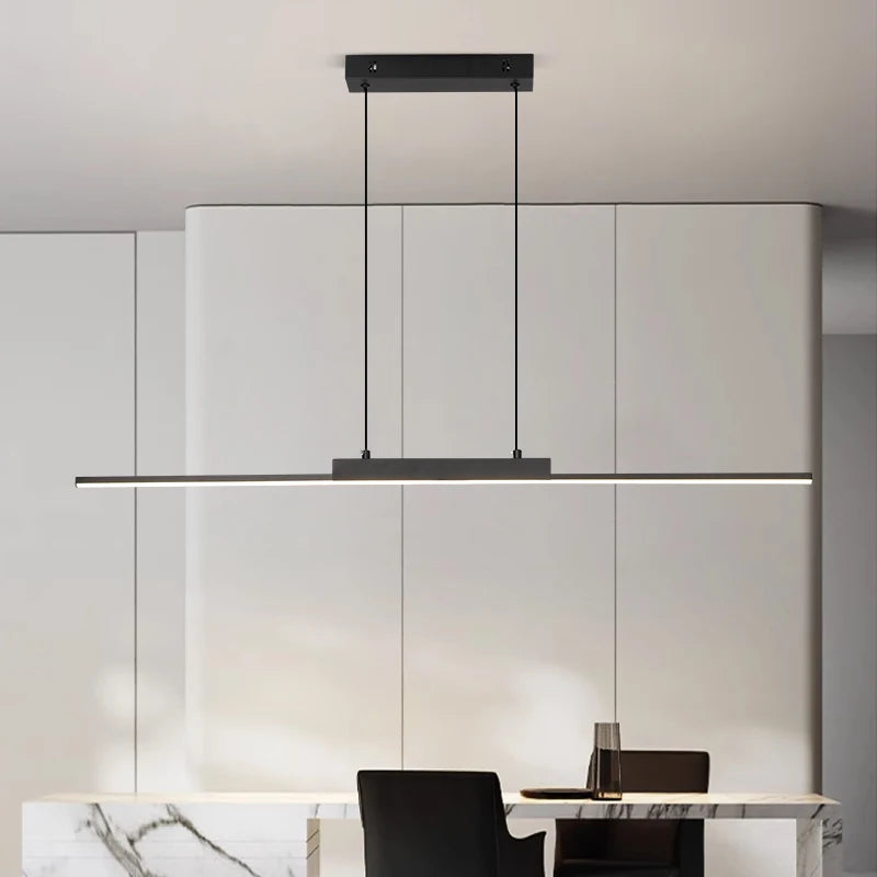 Modern LED Long Pendant Light For Dining And Kitchen
