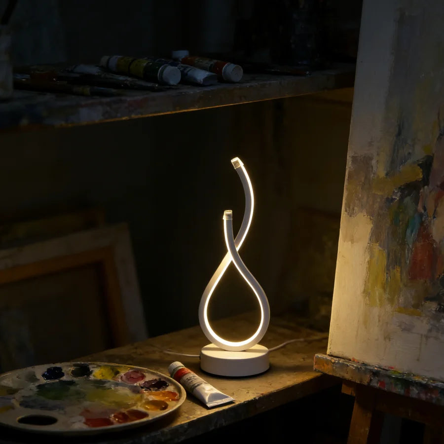 Modern LOVE Gesture LED Desk Lamp With USB Power