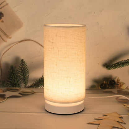 Modern USB Table Lamp With Plastic Shade And Switch