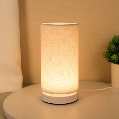Modern USB Table Lamp With Plastic Shade And Switch